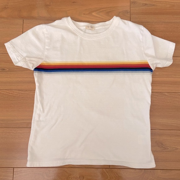 John Galt Brandy Melville Rainbow Tee - Picture 2 of 2